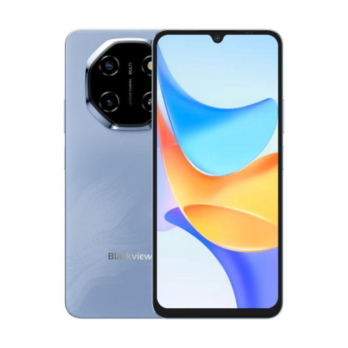 Blackview SHARK 6 5G, 4 Go + 128 Go, écran 6,88 pouces, Android 15, processeur Unisoc UMS9620 T8100 Octa Core, réseau : 5G, NFC, OTG (bleu) SB926L1934-033